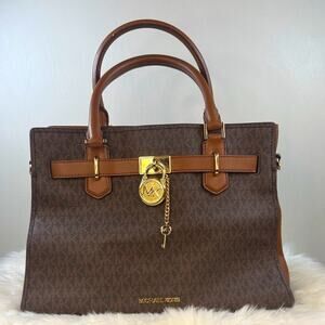 Michael Kors Hamilton Medium Logo Satchel